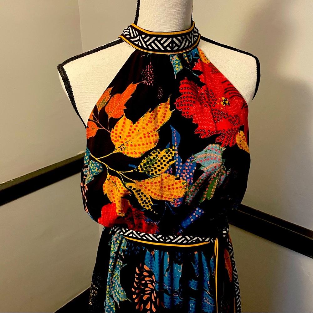 Gorgeous Colorful Chiffons Print Maxi Dress